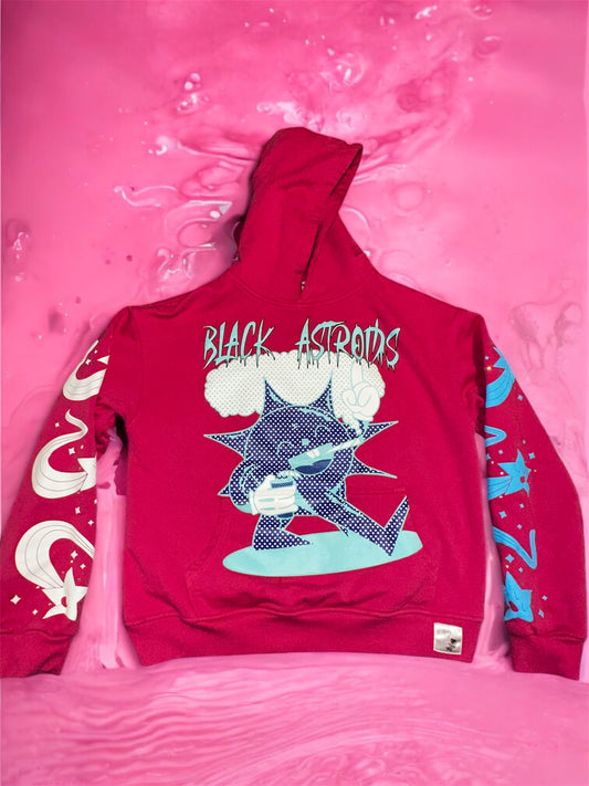 CHANGE THE WORLD RHINESTONE HOODIE (PINK)