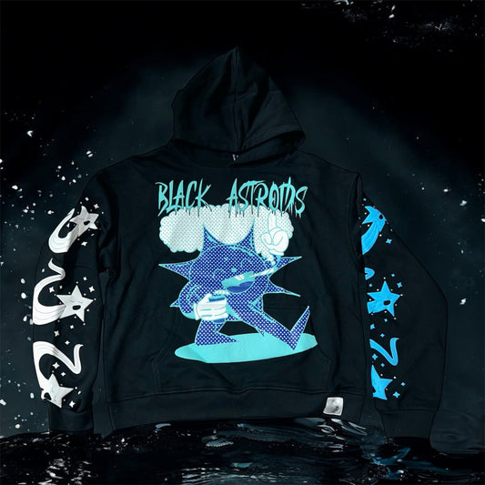 CHANGE THE WORLD RHINESTONE HOODIE (BLACK)